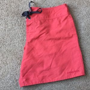 Pink-red Patagonia shorts